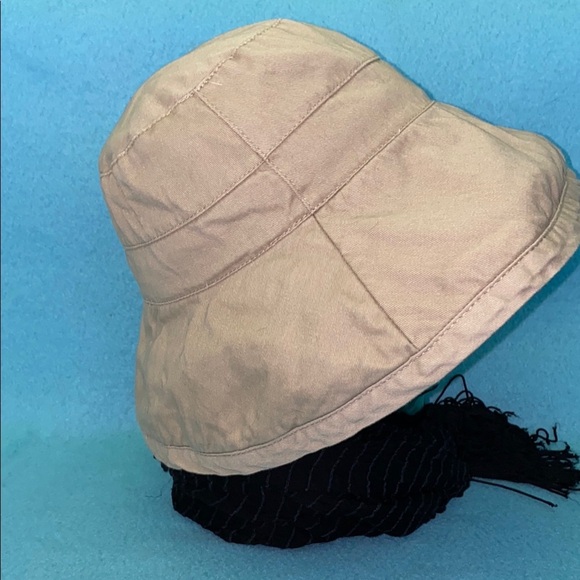 JACLYN SMITH Bucket hat tan wide brim beach sun summer size OSFA - Picture 2 of 9